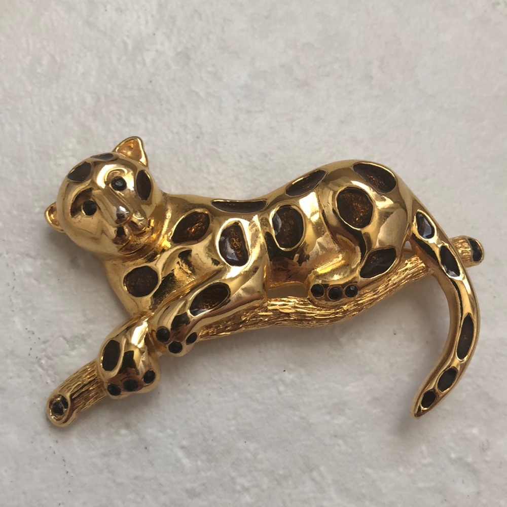 Vintage Leopard Pin